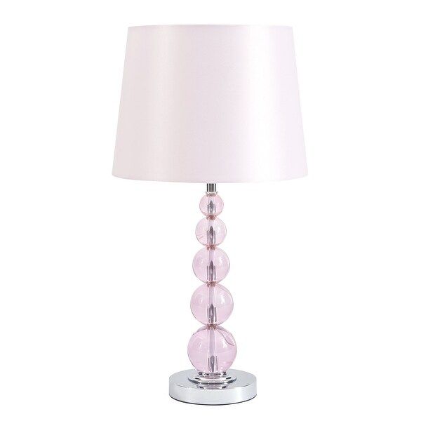 pink crystal lamp