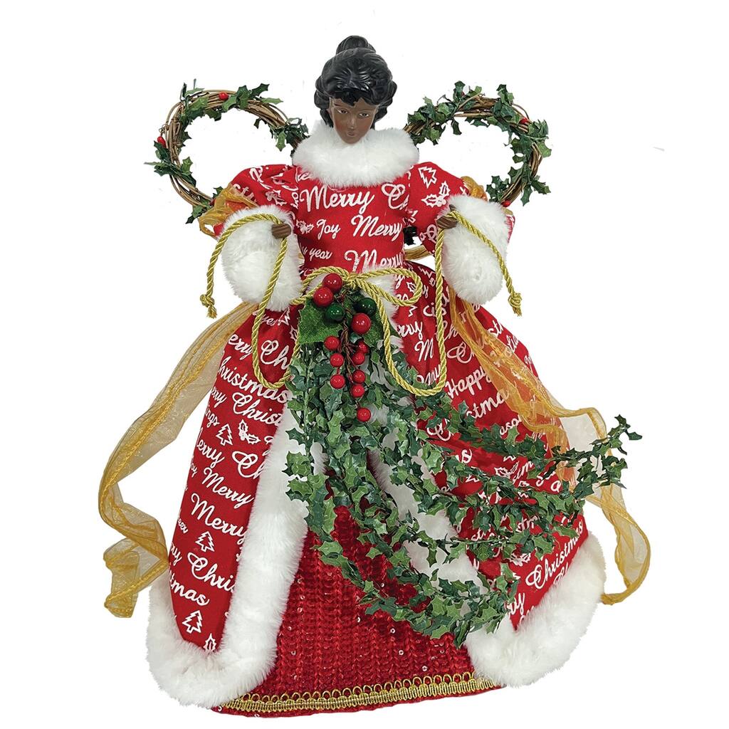 16" Red Angel Tree Topper