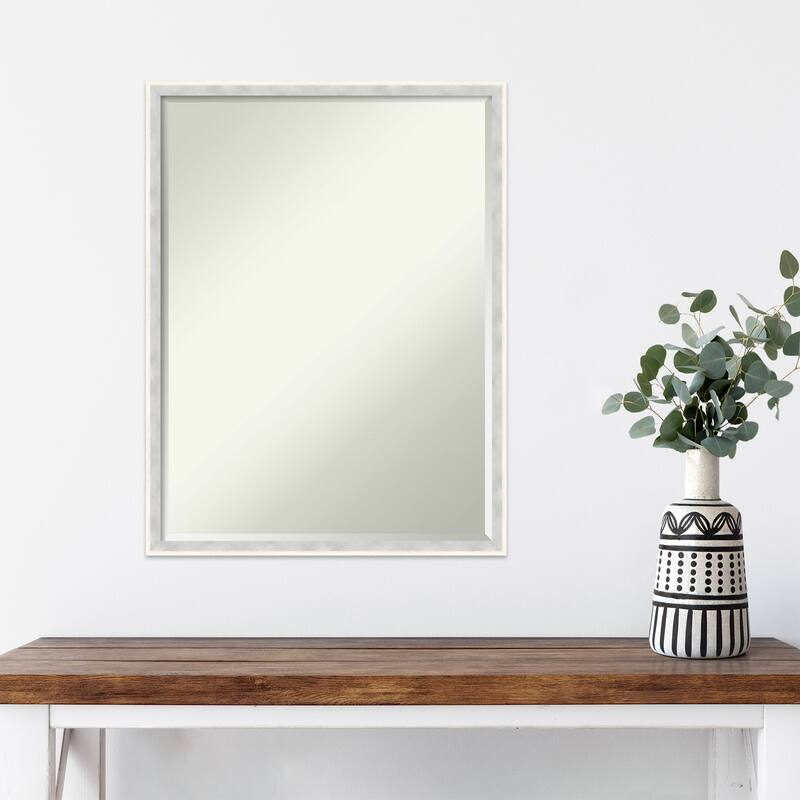 Paige Half-Inch-Bevel Wood Framed Wall Mirror - Glass Size 18x24