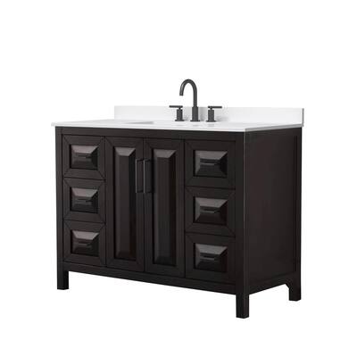 Wyndham Collection WCV252548S-QTZ-US3MXX Daria 48" Free Standing