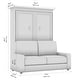 preview thumbnail 10 of 10, Versatile Full Murphy Bed with Sofa (73W) by Bestar