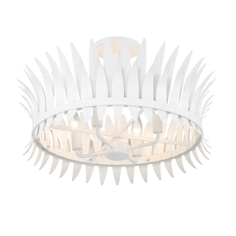 Savoy House 6-7900-4 Ensley 4 Light 20" Wide LED Semi-Flush Drum