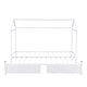 preview thumbnail 32 of 30, Metal House-Shaped Platform Bed with 2 Drawers, Convertible Twin XL to King Size Bed Frame for Bedroom, Apartment