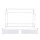 preview thumbnail 32 of 30, Twin XL to King Metal Platform Bed with House Design and 2 Storage Drawers , Expandable from Twin to King Size