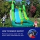 preview thumbnail 8 of 8, HeroKiddo 12' Safari Commercial Grade Inflatable Water Slide with Attached Pool for Kids, Heavy Duty - 20' (L) x 9' (W) x 12'(H)