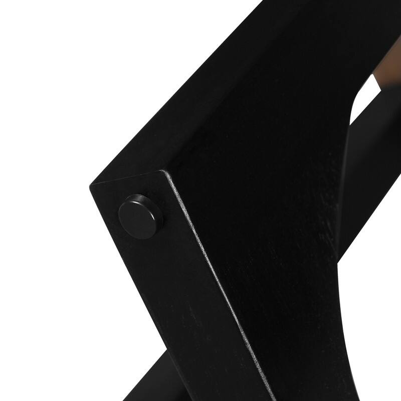 Solid Wood Side Table – Available in Brown & Black Finishes‌ - 22.25in. W X26.06in.DX22.25in. H