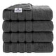 preview thumbnail 144 of 148, American Soft Linen 100% Cotton Turkish Bath Towels Large, 4 Pack Luxury Hotel Spa Quality Turkish Bath Towels Bathroom Sets Dark Gray