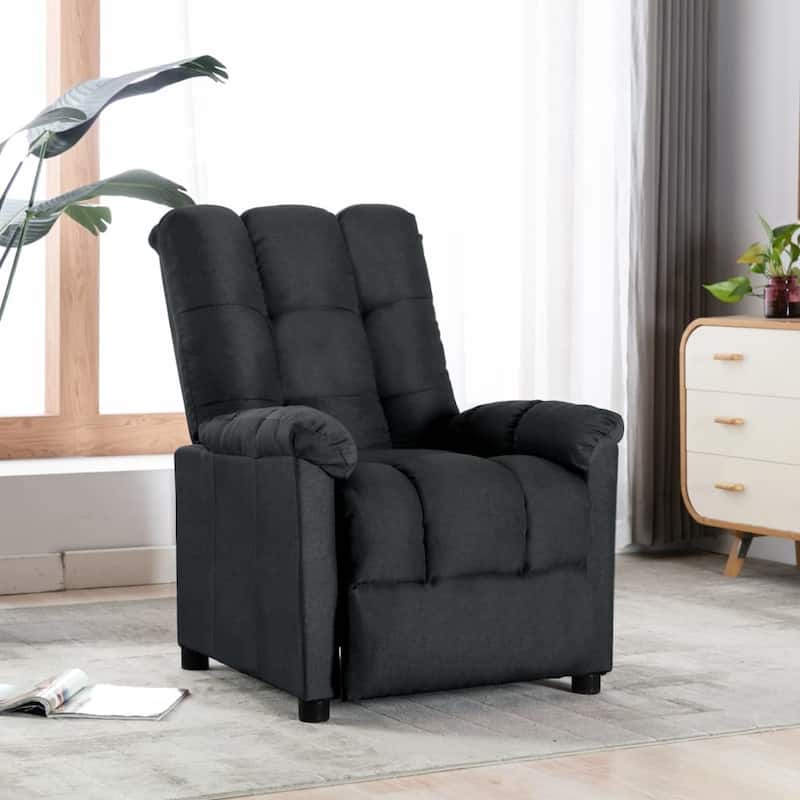 vidaXL Recliner Dark Gray Fabric - 29.1" x 38.9" x 40.1"