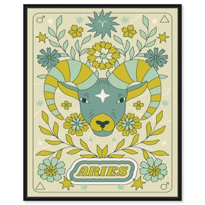 Aries Stars Card Canvas by Art Remedy