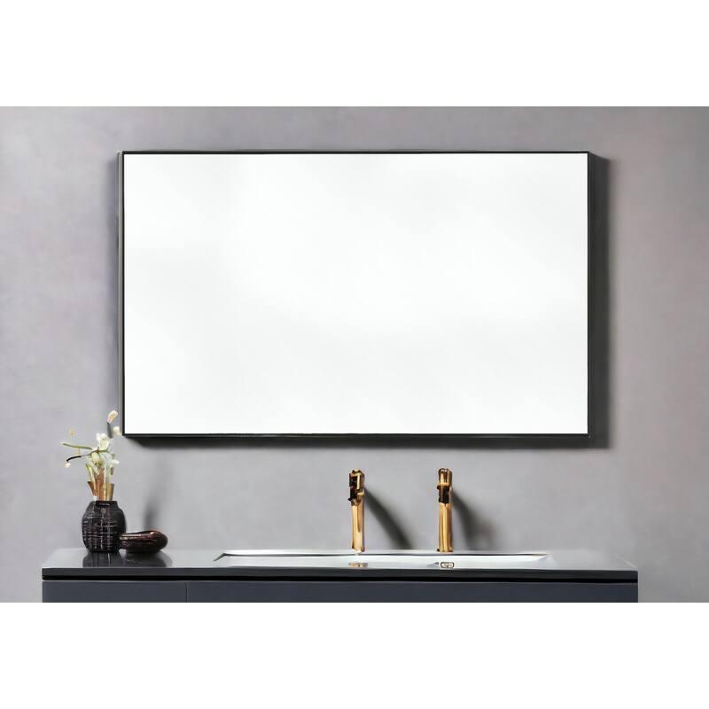 HomeRoots 51" Gold Metal Framed Full Length Hanging Mirror - 31.5