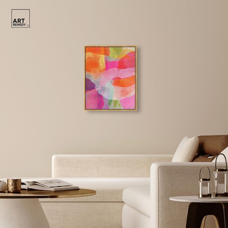 Garnet Gleam IV Canvas by Art Remedy