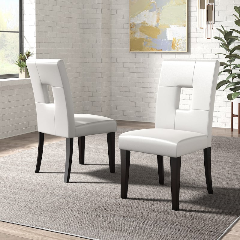 Brda Keyhole Back Dining Chairs (Set of 2)