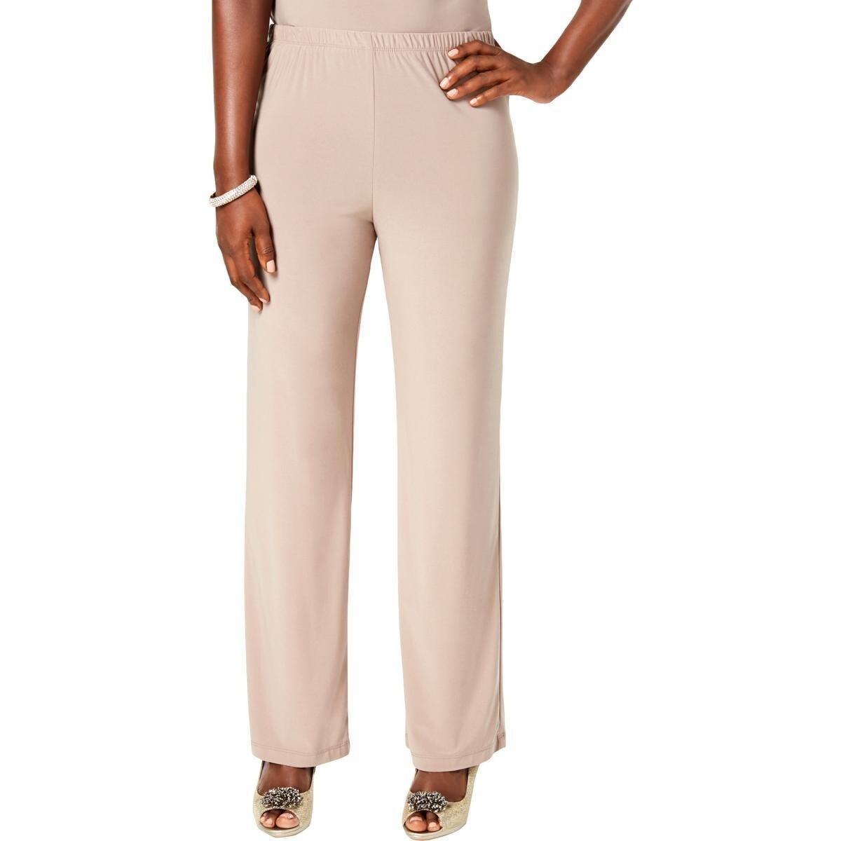 Shop R M Richards Womens Straight Leg Pants High Rise Office Wear Overstock 28583972 S