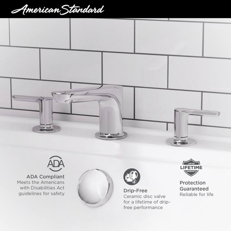 American Standard Studio S Deck Mounted Roman Tub Filler with Built-In