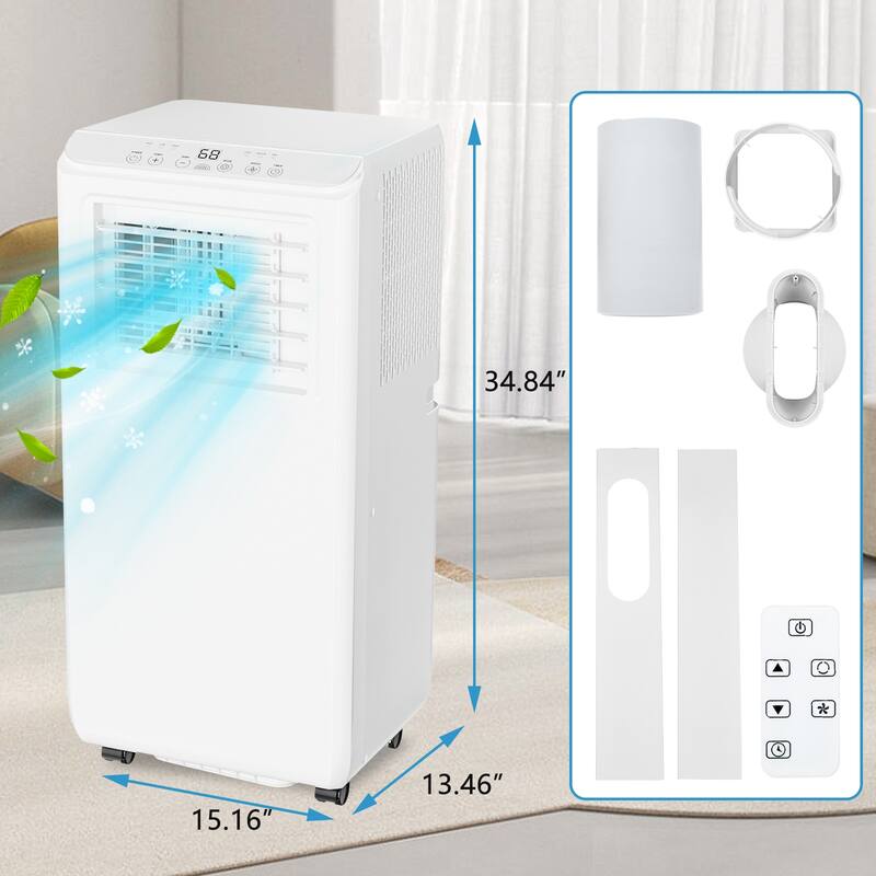8000Btu Portable Air Conditioner, Cools Rooms up to 350 sq. ft
