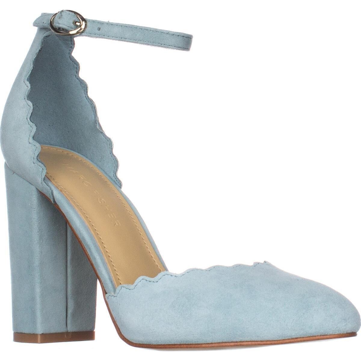 light blue suede heels