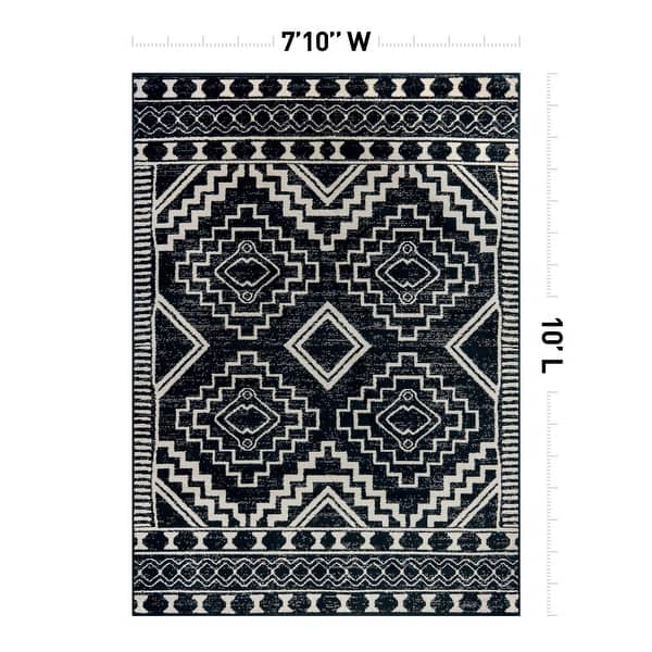 dimension image slide 4 of 14, Transitional Bohemian Area Rug