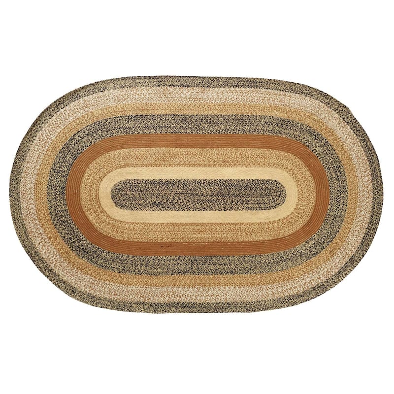 Kettle Grove Jute Rug Oval w/ Pad 60x96 - 5' x 8' Oval