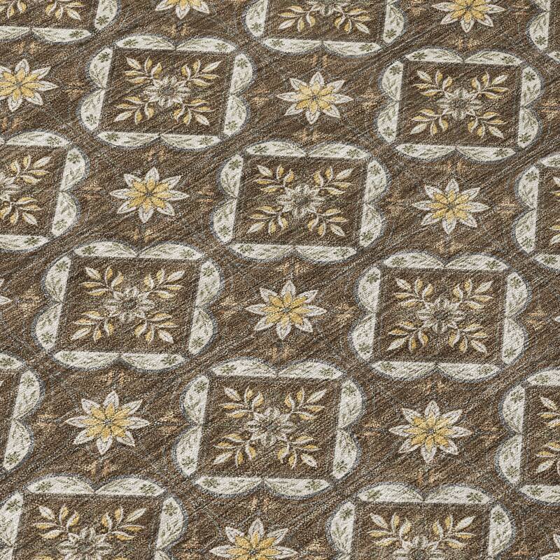 Machine Washable Indoor/ Outdoor Contemporary Granby Chantille Rug