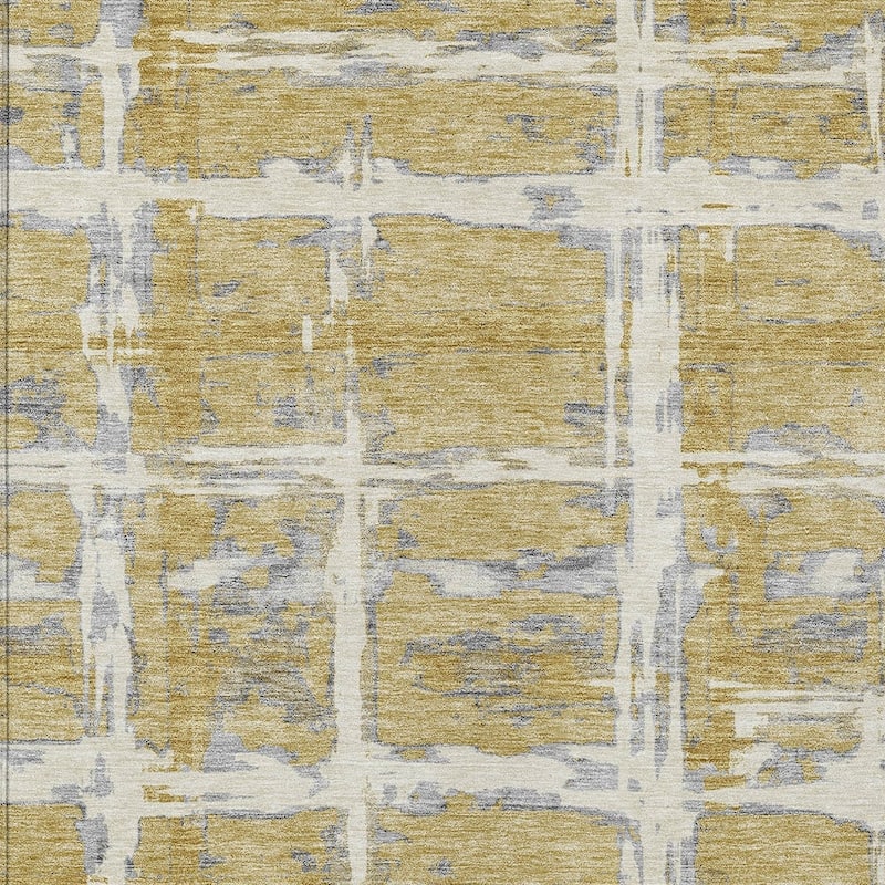 HomeRoots Striped Transitional Rectangle Outdoor Rug