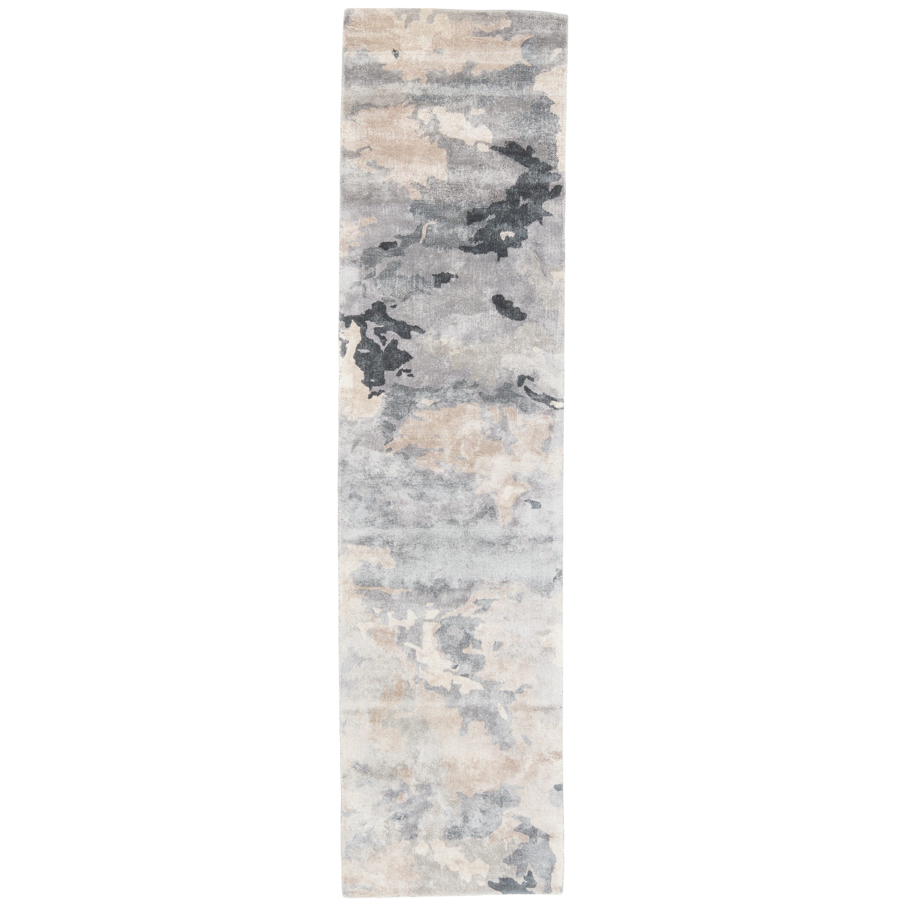 Porch & Den Caron Handmade Light Grey/ Taupe Abstract Pattern Area Rug
