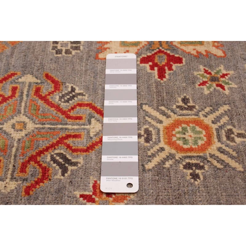 ECARPETGALLERY Hand-knotted Finest Ghazni Grey Wool Rug - 3'10 x 6'0