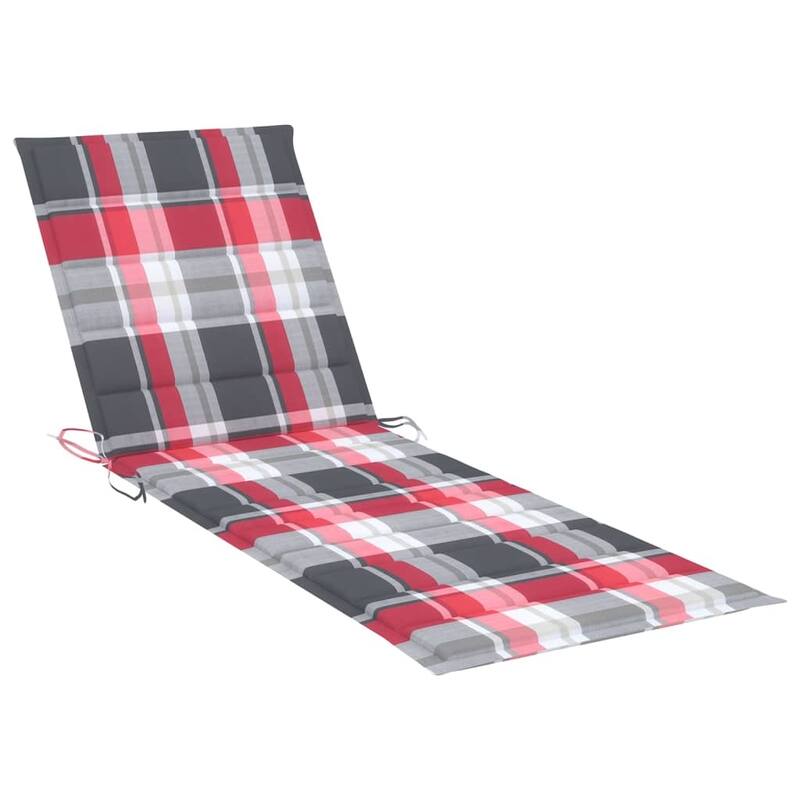 vidaXL Patio Lounge Chair Sunbed Sunlounger with Cushion Solid Acacia Wood
