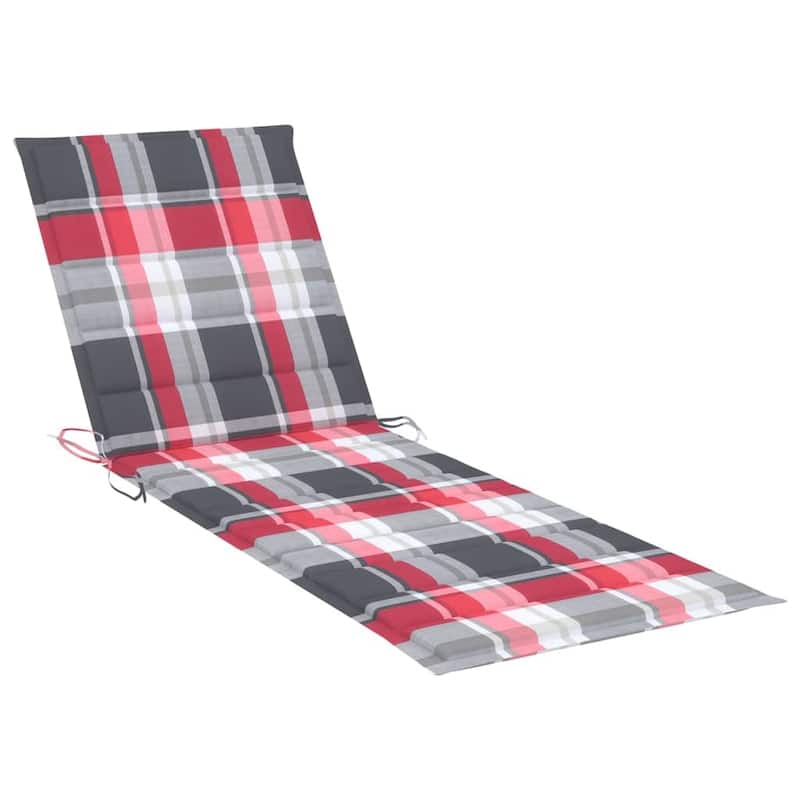 vidaXL Patio Lounge Chair Sunbed Sunlounger with Cushion Solid Acacia Wood