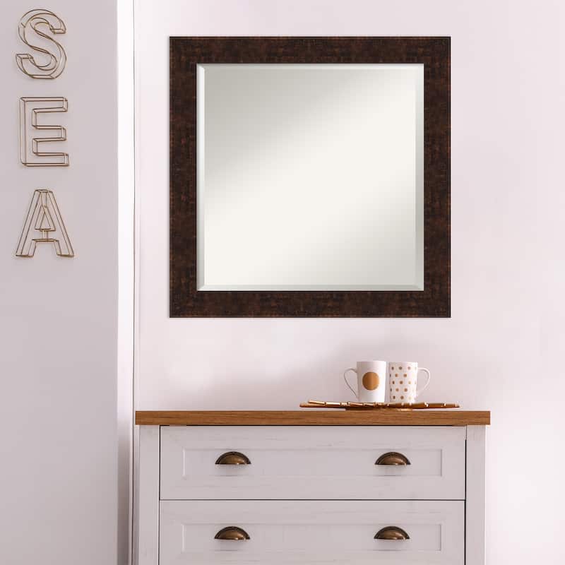 Beveled Bathroom Wall Mirror - William Frame