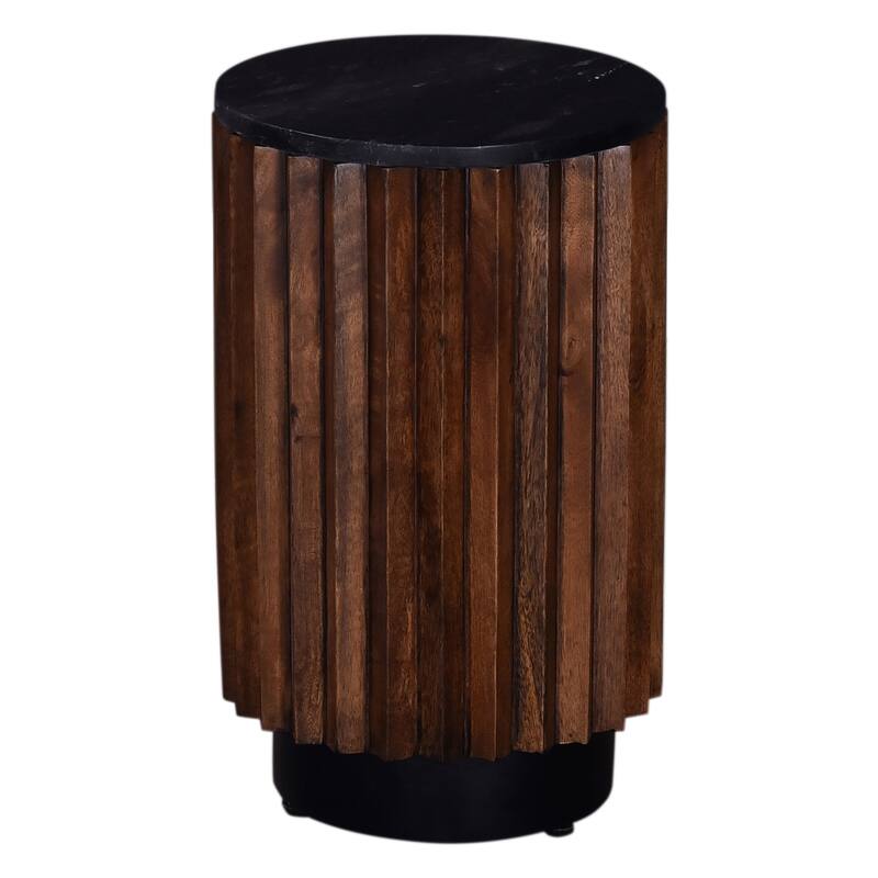 Round Modern End Table with Modern Top, Sofa Side Table