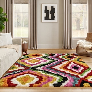 Nuloom Handmade Carnival Abbey Shaggy Area Rug