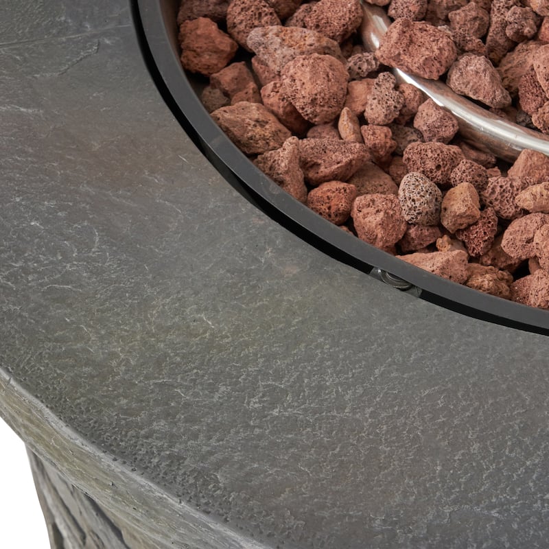 Blaeberry Outdoor Stone Fire Pit by Christopher Knight Home