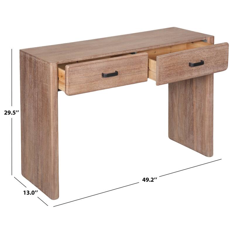 SAFAVIEH Couture Wynnrosa 2-Drawer Console Table - 49"W x 13"D x 30"H
