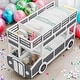 preview thumbnail 2 of 17, Twin over Twin Bus-shaped Bunk Bed with Wheels and Storage for Home