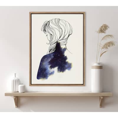 Kate and Laurel Sylvie Within Framed Canvas by Faryn Hughes