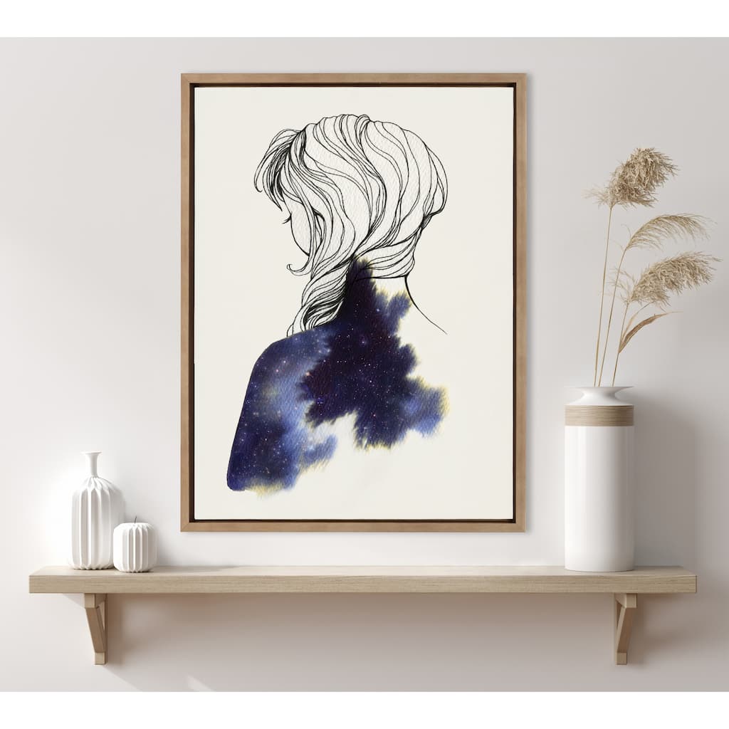 Kate and Laurel Sylvie Within Framed Canvas by Faryn Hughes