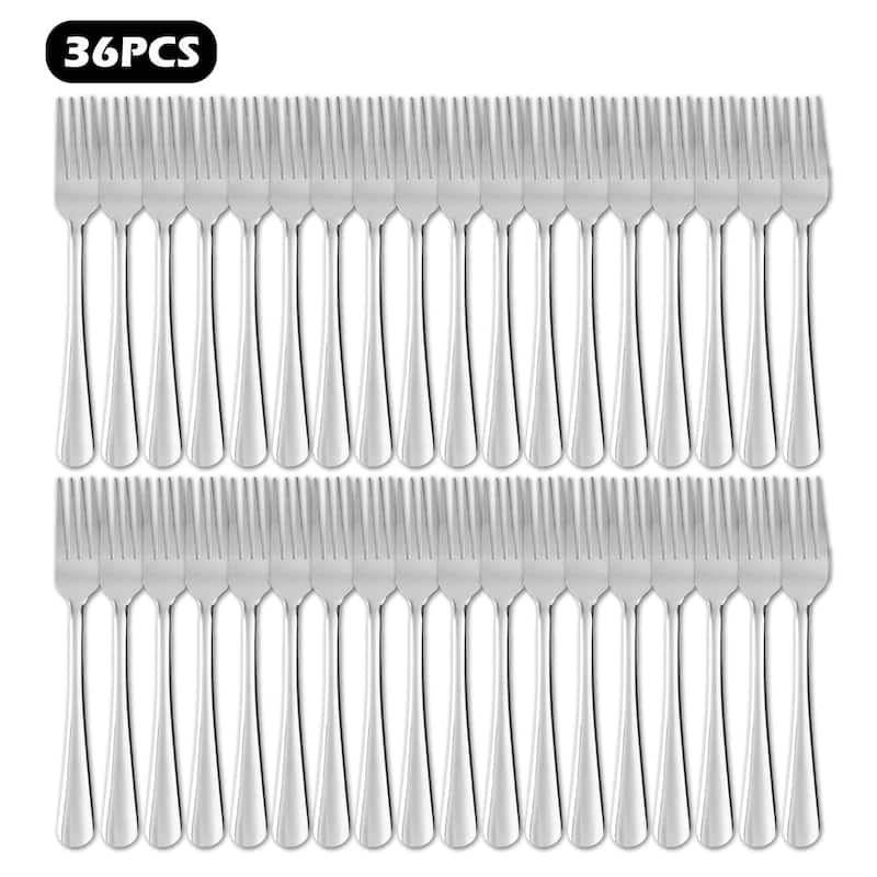 60 Pieces Forks /Spoons/Knives Silverware Set Stainless Steel Flatware Set - 36PCS Dinner Forks