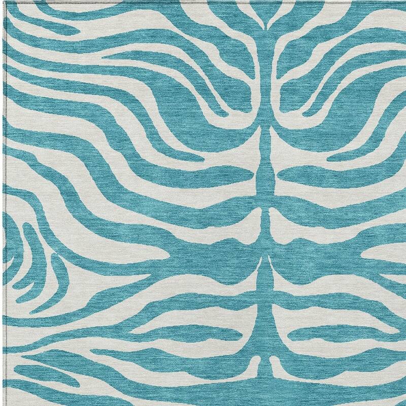 HomeRoots Animal Print Transitional Rectangle Outdoor Rug