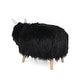preview thumbnail 6 of 15, Levi Furry Yak Ottoman by Christopher Knight Home