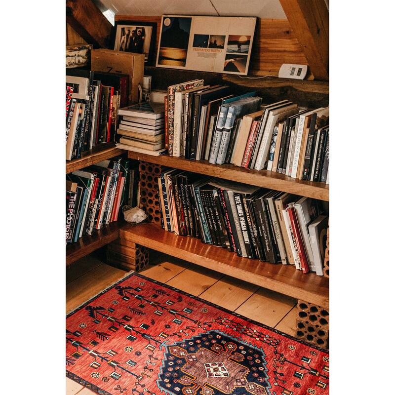 ECARPETGALLERY Hand-knotted Melis Vintage Red Wool Rug - 4'3 x 6'10