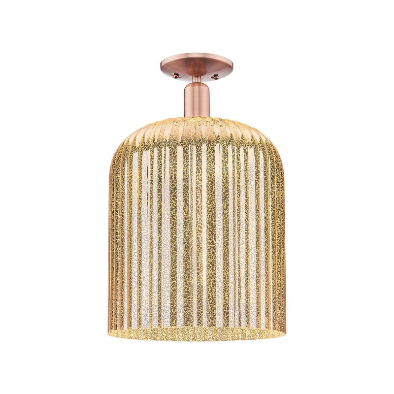 Innovations Lighting Downtown Urban - Bridal Veil - 1 Light 12" Semi-Flush Mount Light