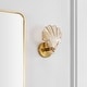 preview thumbnail 7 of 14, SAFAVIEH Lighting Sirena 9.5-Inch Shell Wall Sconce Set of 2 - 8" W x 5.5" D x 9.5" H