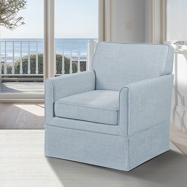 510 Design Paula Slipcover Accent Armchair - 30"W x 30.5"D x 33"H - Light Blue