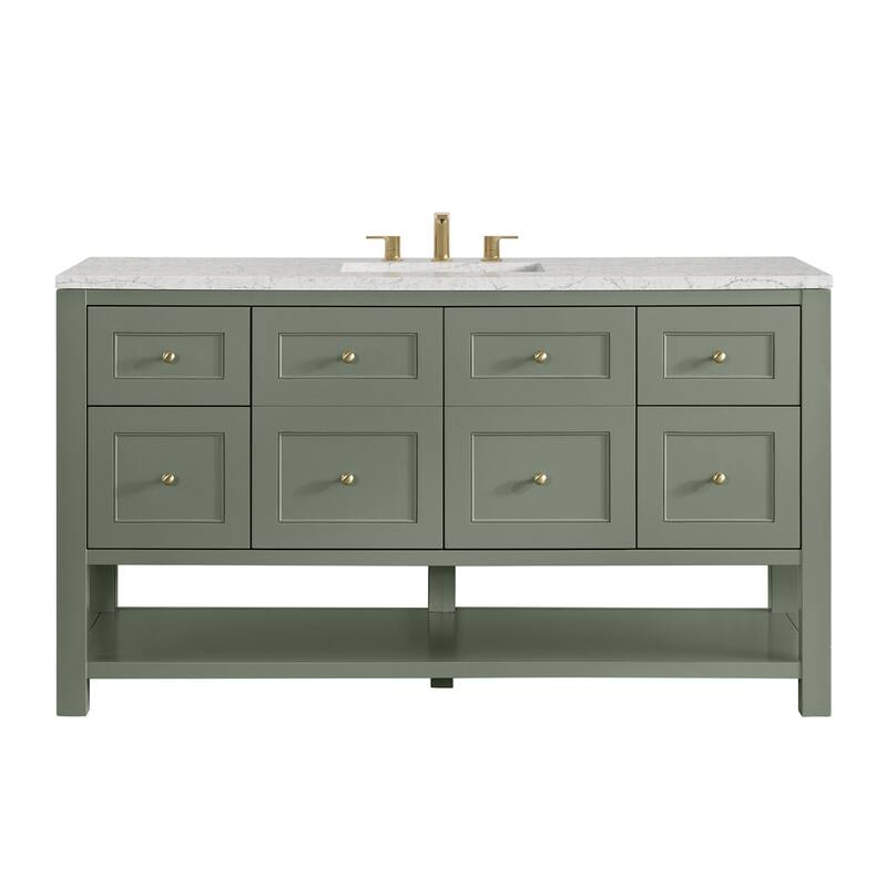 Breckenridge 60" Single Vanity, Smokey Celadon - 60S