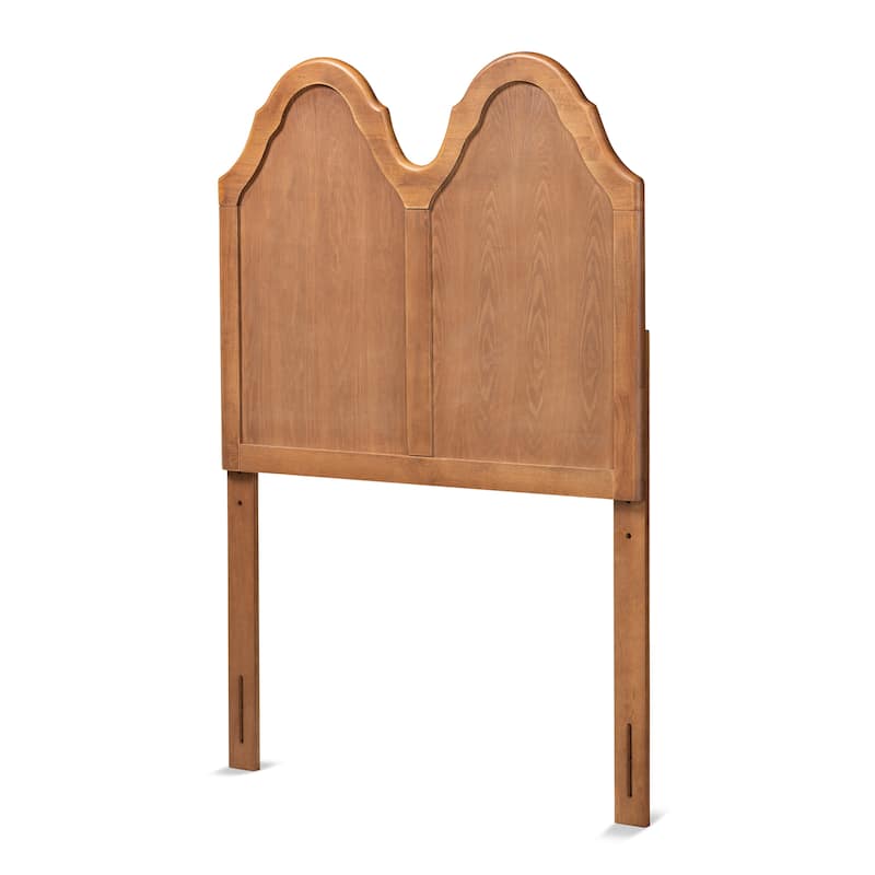 Tobin Vintage Classic Ash Walnut Wood Arched Headboard