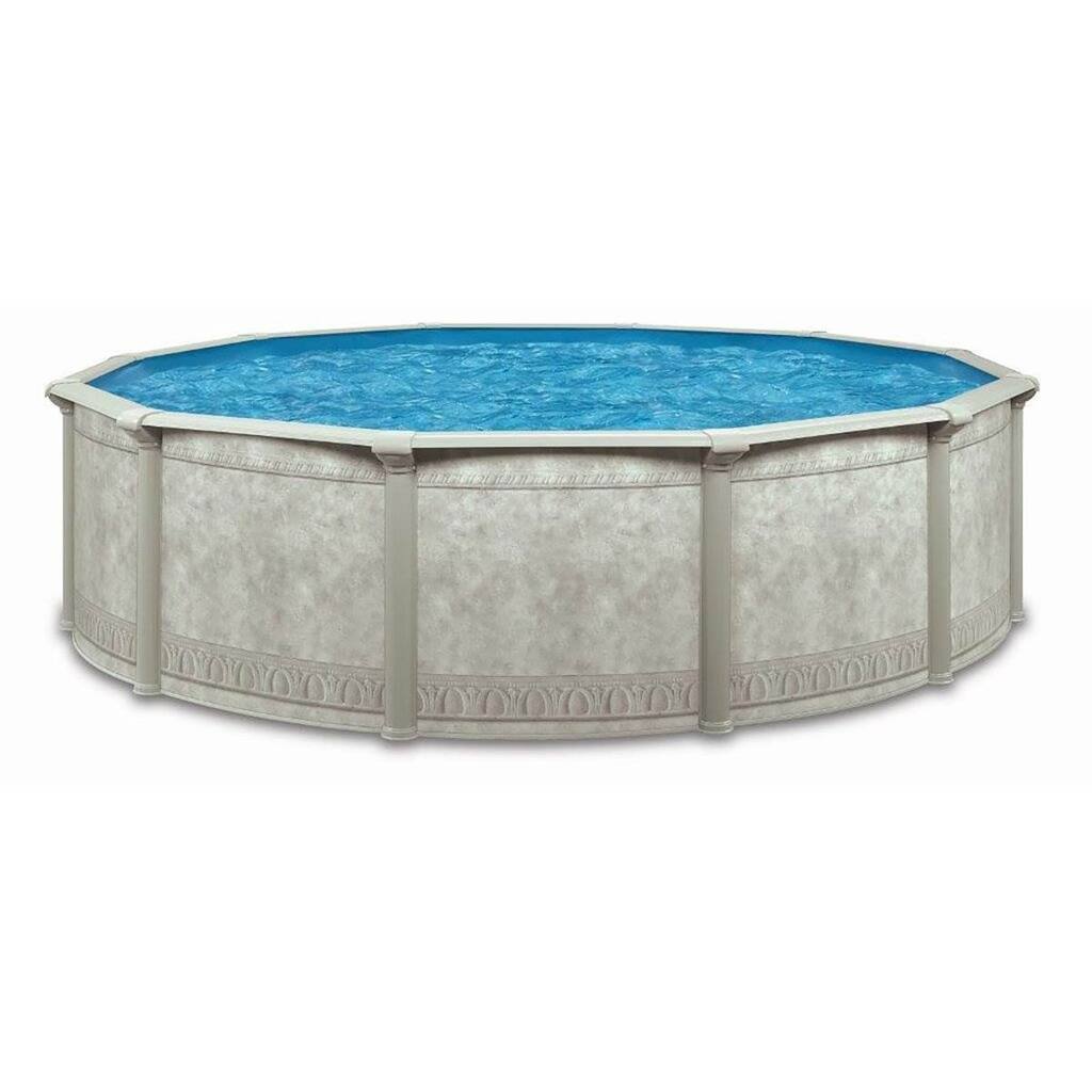 Aquarian Pools Khaki Venetian 24ft x 52in Outdoor Above Ground Swimming Pool - 100