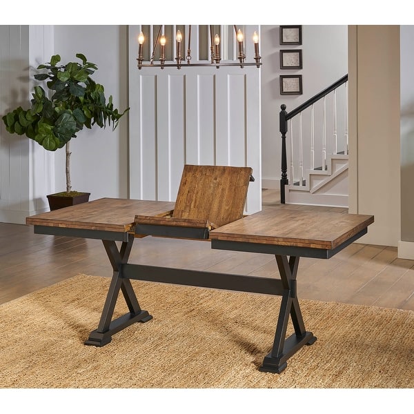 slide 2 of 7, Simply Solid Seldovia Trestle Dining Table