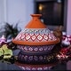 preview thumbnail 16 of 21, Kamsah Bohemian Supreme Medium Tagine - Handcrafted Ceramic Pot