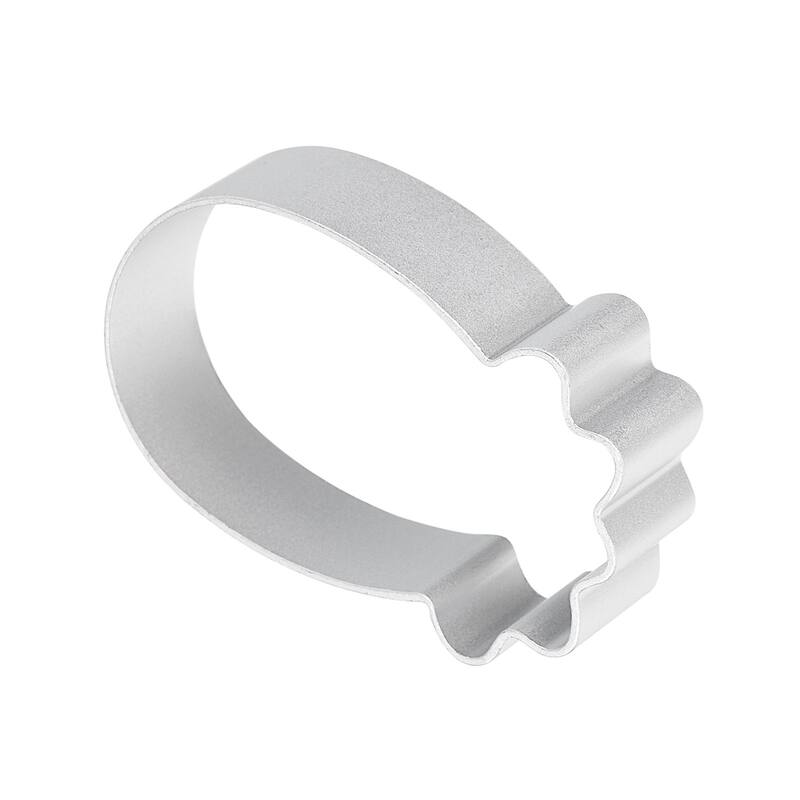 8pcs Pineapple Cookie Cutter, Aluminum Alloy Biscuit Cutters for Cake, Silver