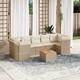 Option Beige-3x middle+Table+4x corner